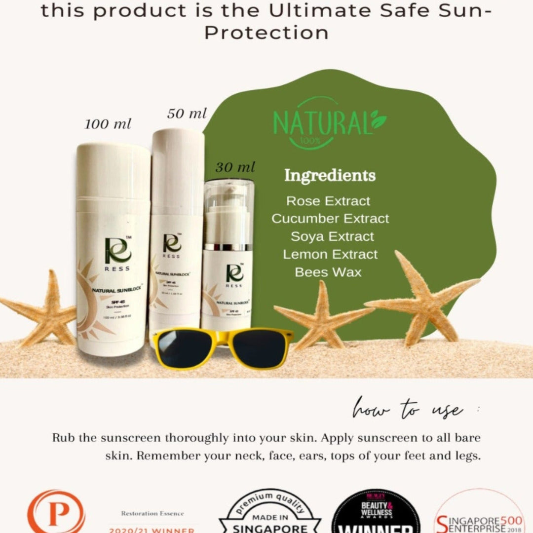 RE Natural Sunblock (SPF 45)